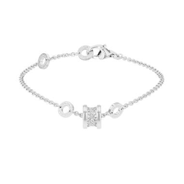 Bracelet Bulgari B.Zero1 en or blanc et diamants