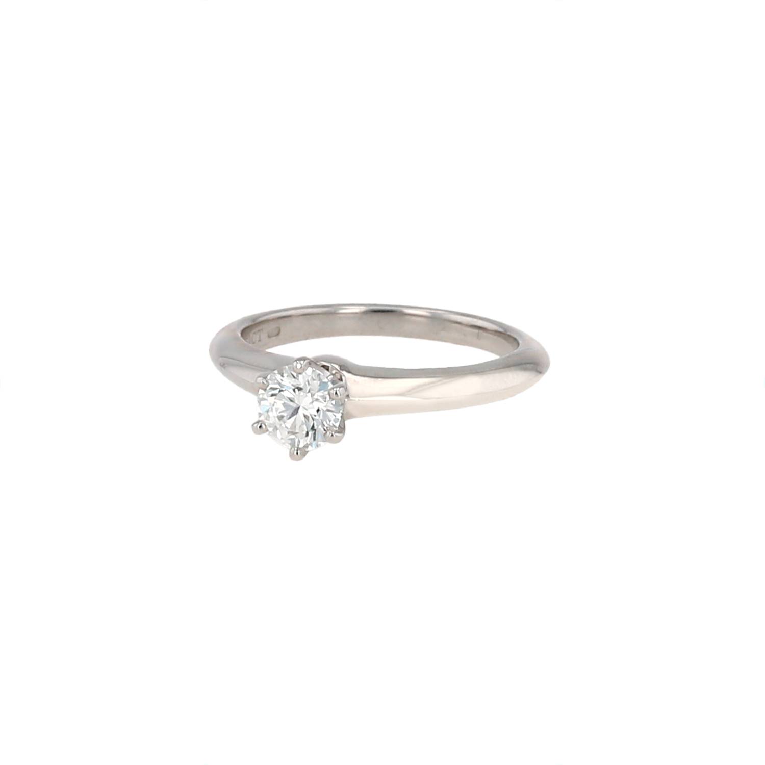 Tiffany & Co Setting solitaire ring in platinium and diamond