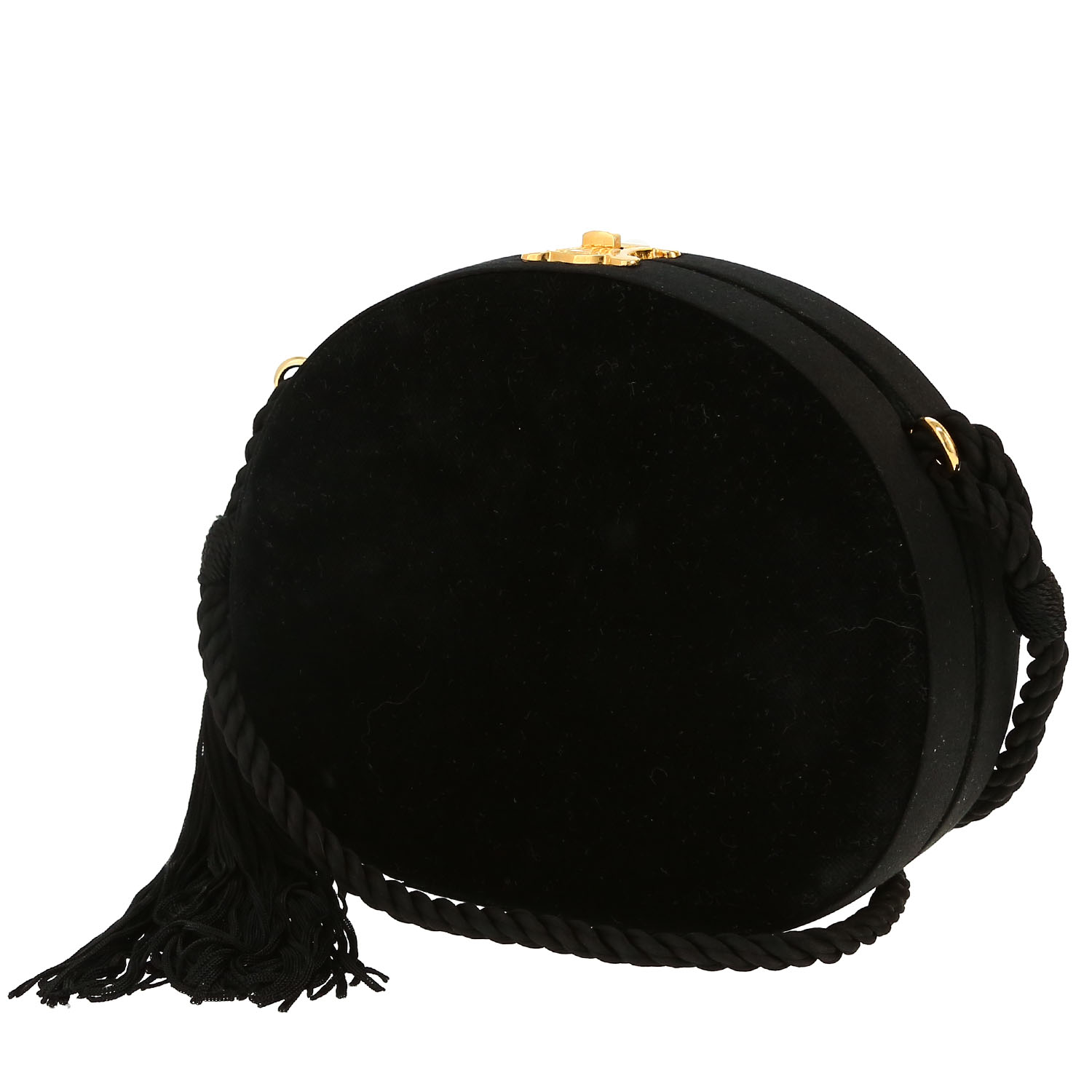 Bolso bandolera Celine   en terciopelo negro