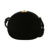 Celine   shoulder bag  in black velvet - Detail D4 thumbnail