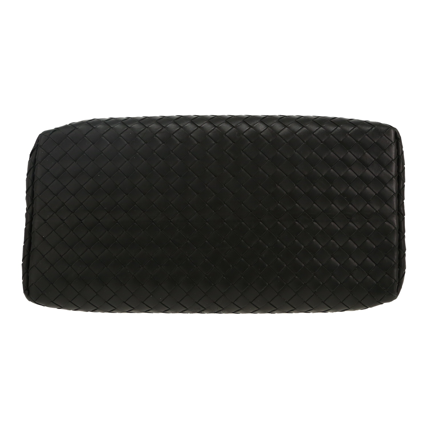 Borsa Bottega Veneta  Roma modello piccolo  in pelle intrecciata nera - Detail D1
