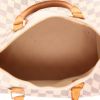 Borsa Louis Vuitton  Speedy 30 in tela a scacchi azzurro e pelle naturale - Detail D3 thumbnail