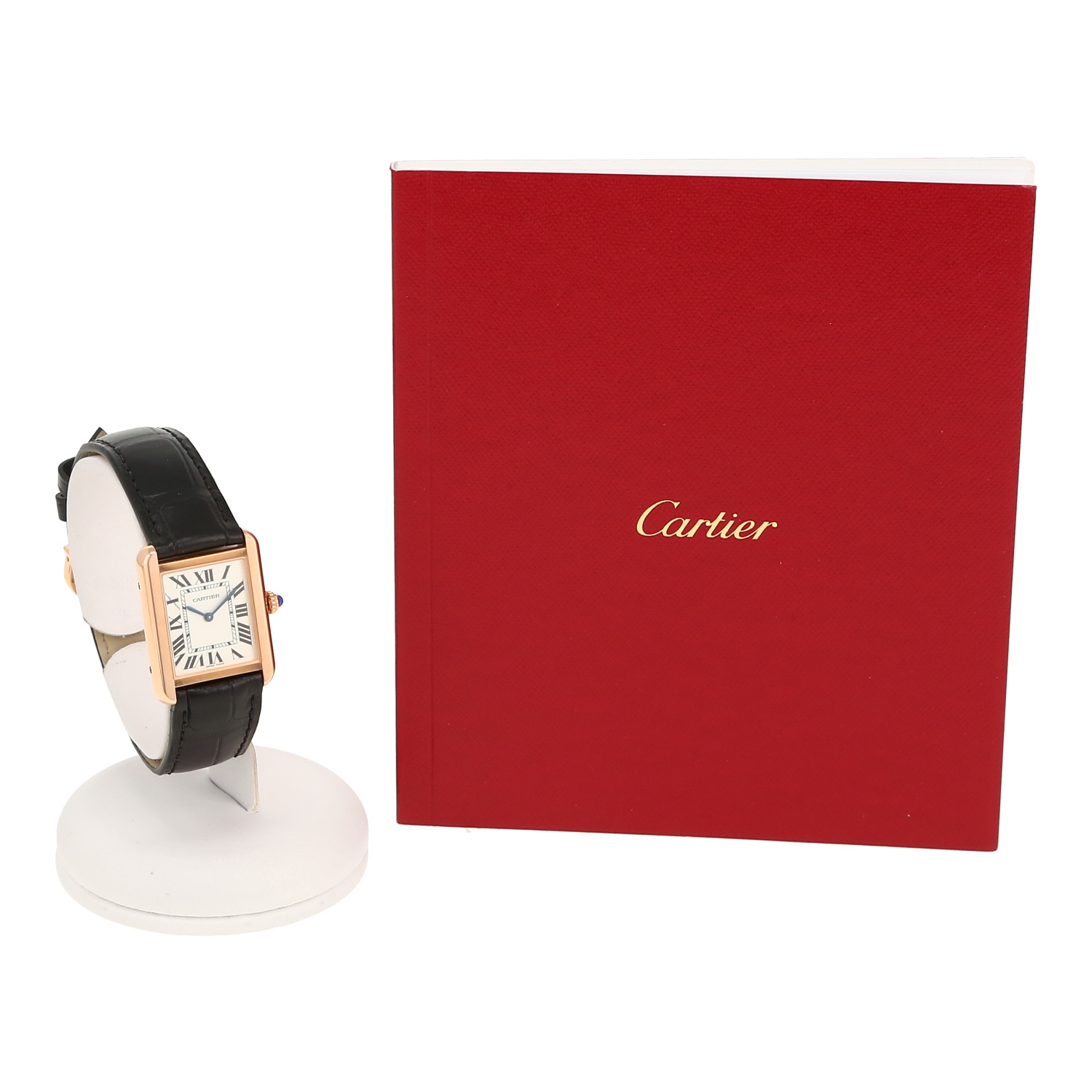 Reloj Cartier Tank Solo de oro rosa y acero Ref: Cartier - 3168  Circa 2019 - Detail D2