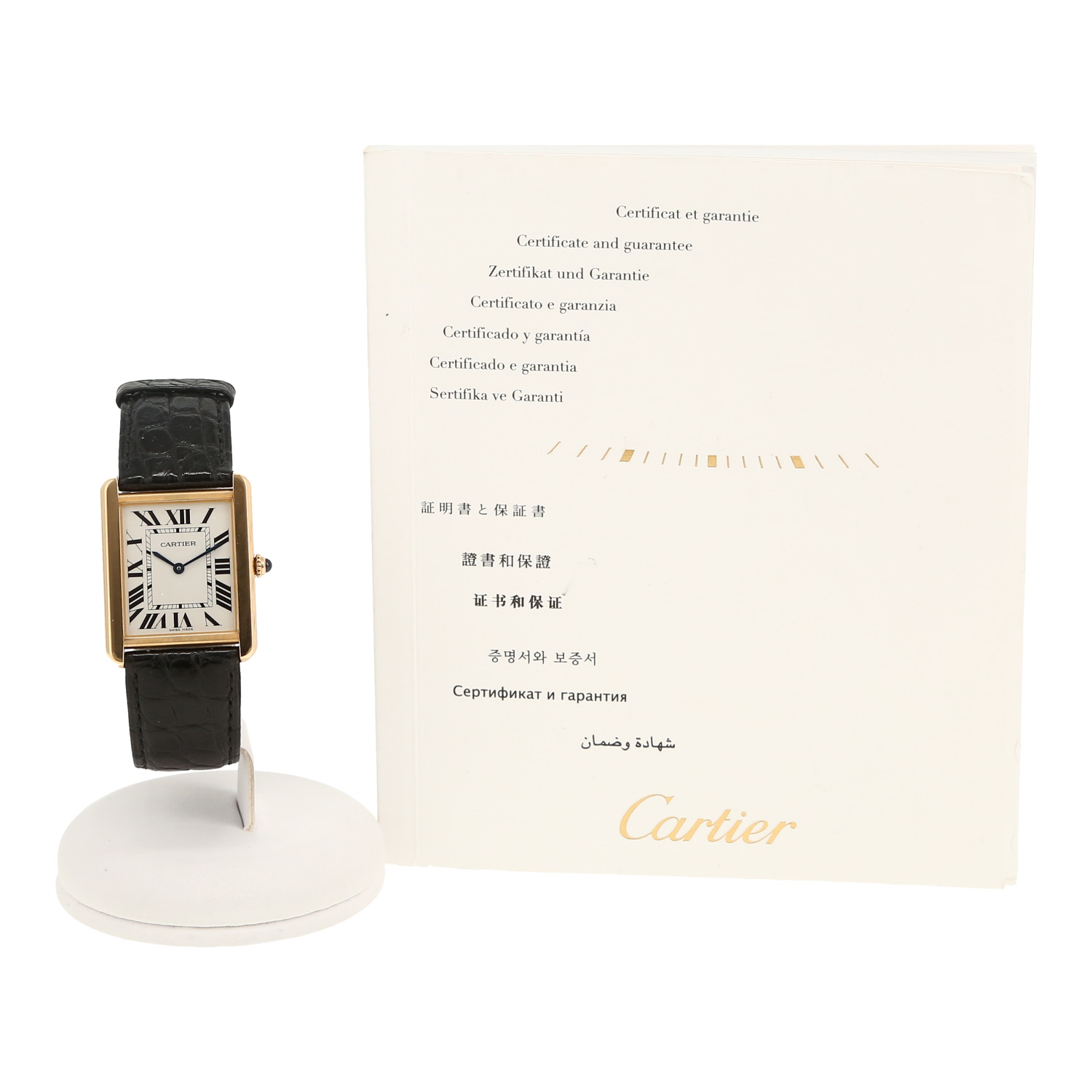 Montre Cartier Tank Solo en or et acier Ref: Cartier - 3167  Vers 2010 - Detail D2