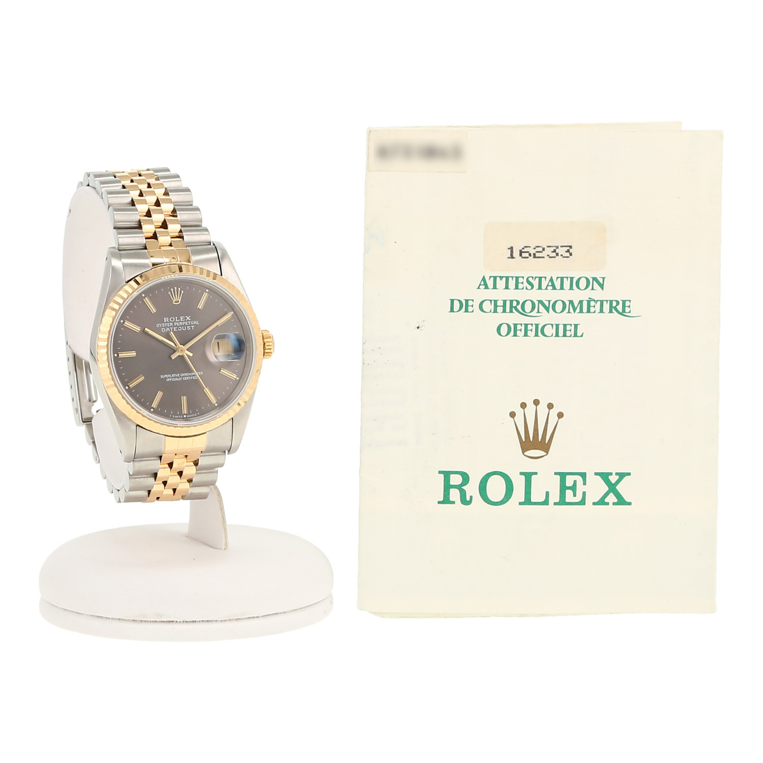 Reloj Rolex Datejust de oro y acero Ref: Rolex - 16233  Circa 1991 - Detail D2