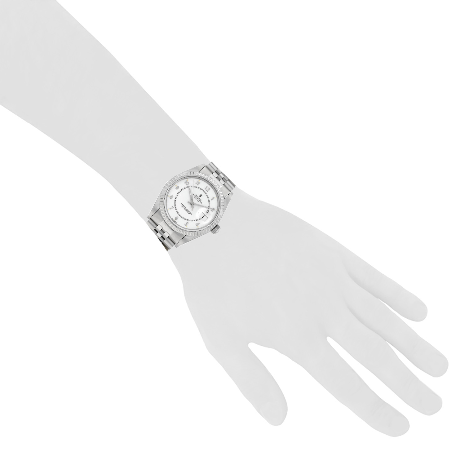 Montre Rolex Datejust " Boiler Gauge” en acier Ref: Rolex - 16030  Vers 1979 - Detail D1