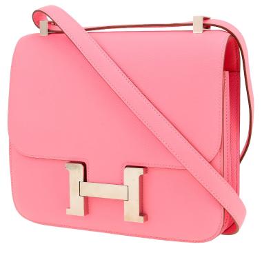 Hermès  Constance handbag  in Rose Confetti epsom leather