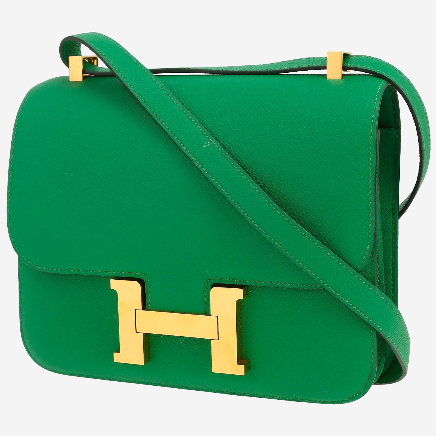 Borsa Hermès  Constance in pelle Epsom Vert Cactus