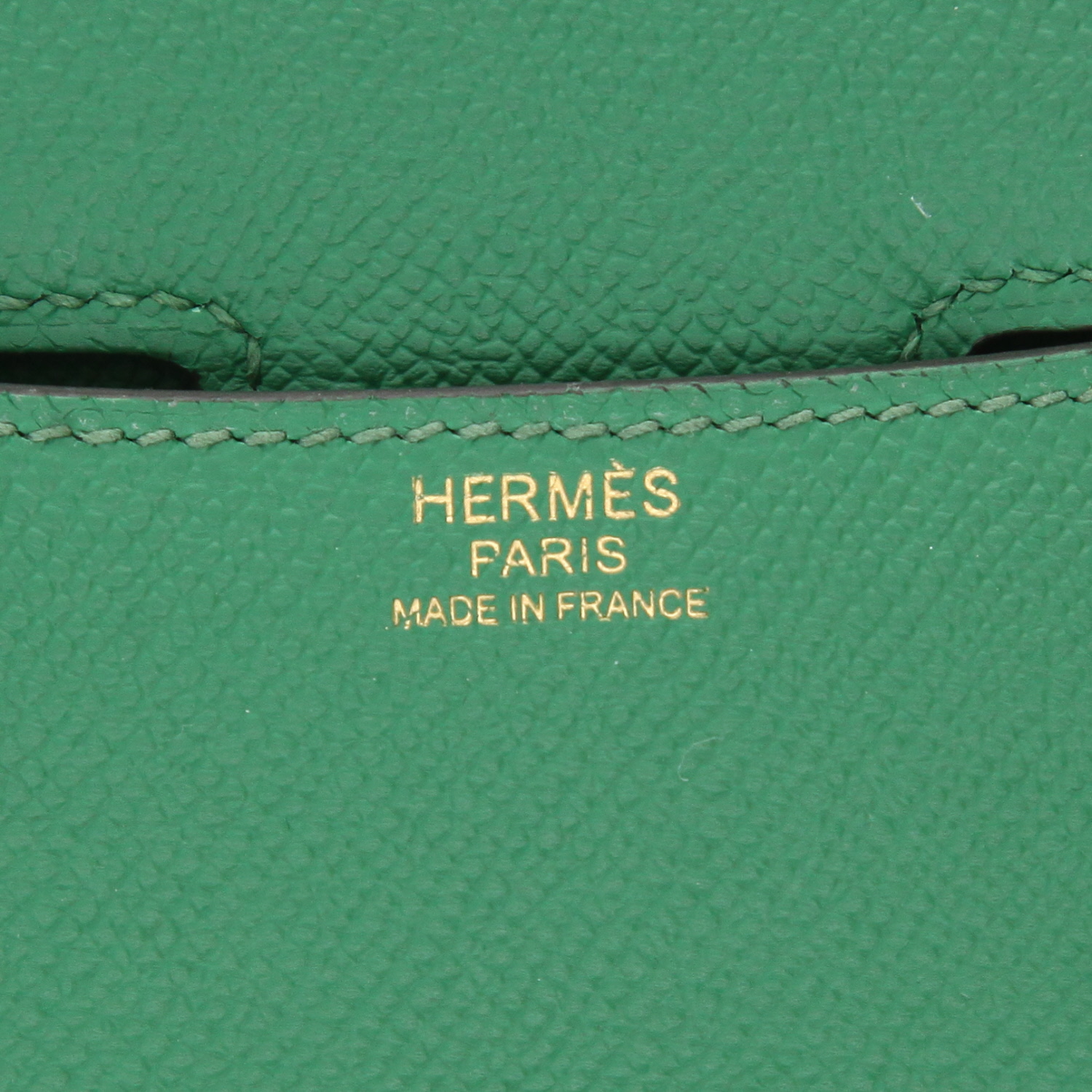 Hermès  Constance handbag  in Vert Cactus epsom leather - Detail D2