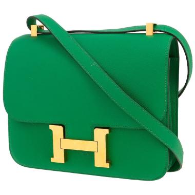 Hermès  Constance handbag  in Vert Cactus epsom leather