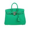 Sac à main Hermès  Birkin 25 cm en cuir Swift Vert Menthe - 360 thumbnail