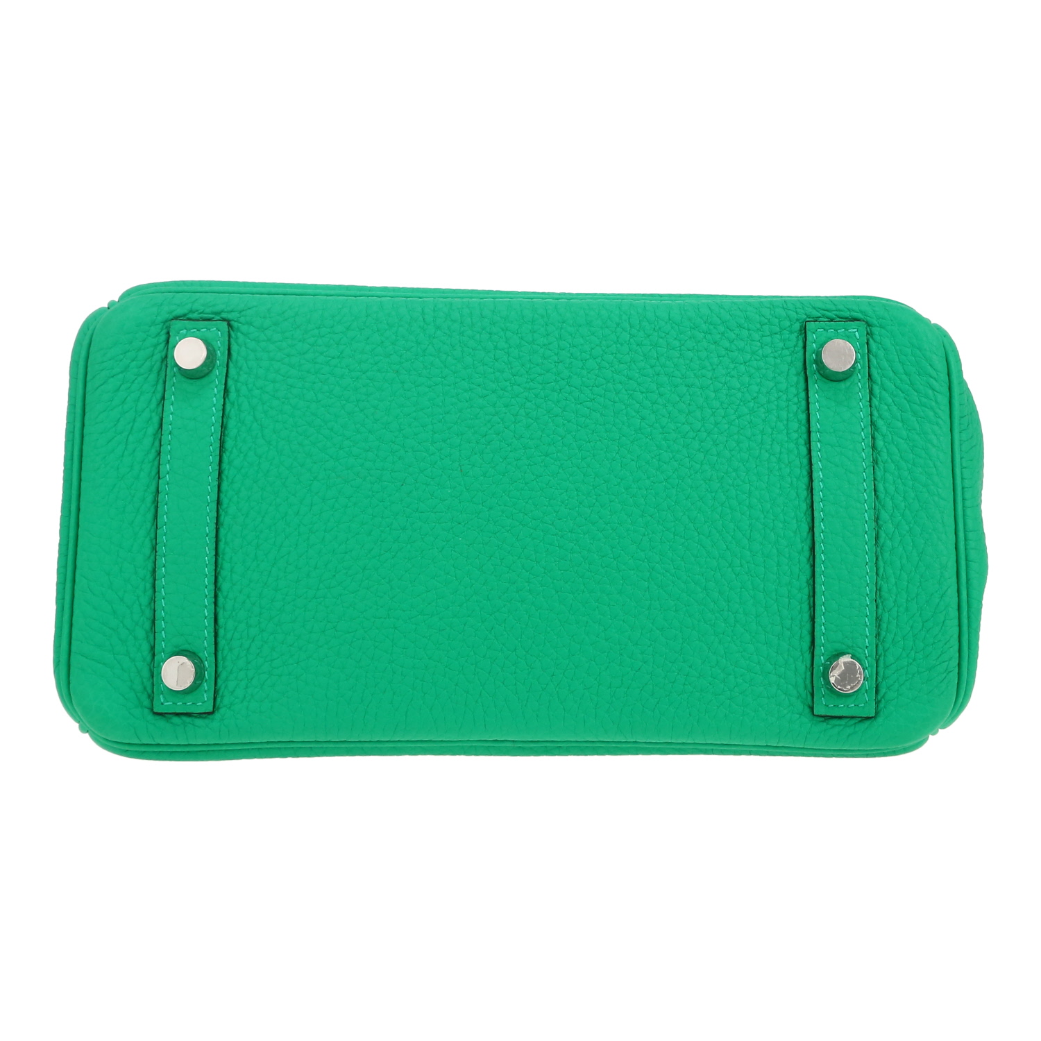 Hermès  Birkin 25 cm handbag  in Vert Menthe Swift leather - Detail D1