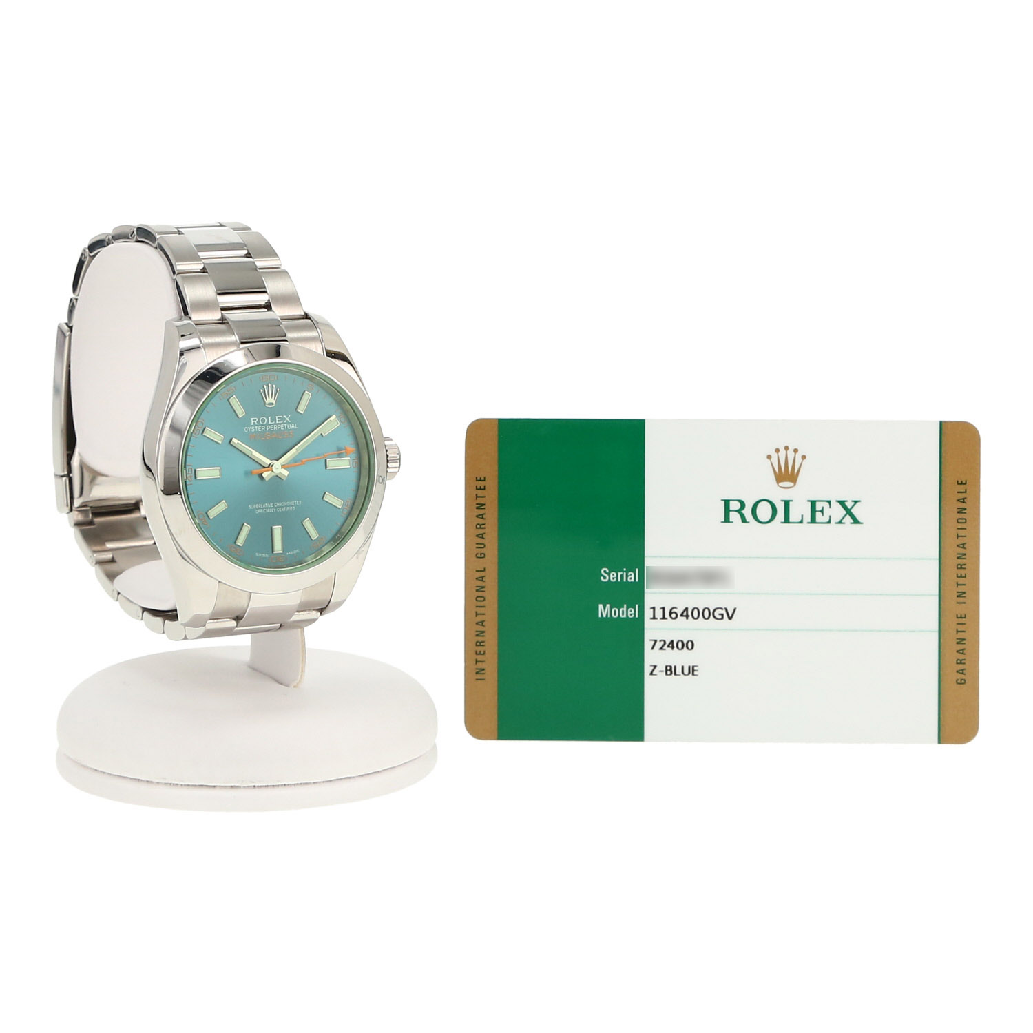 Montre Rolex Milgauss en acier Ref: Rolex - 116400  Vers 2015