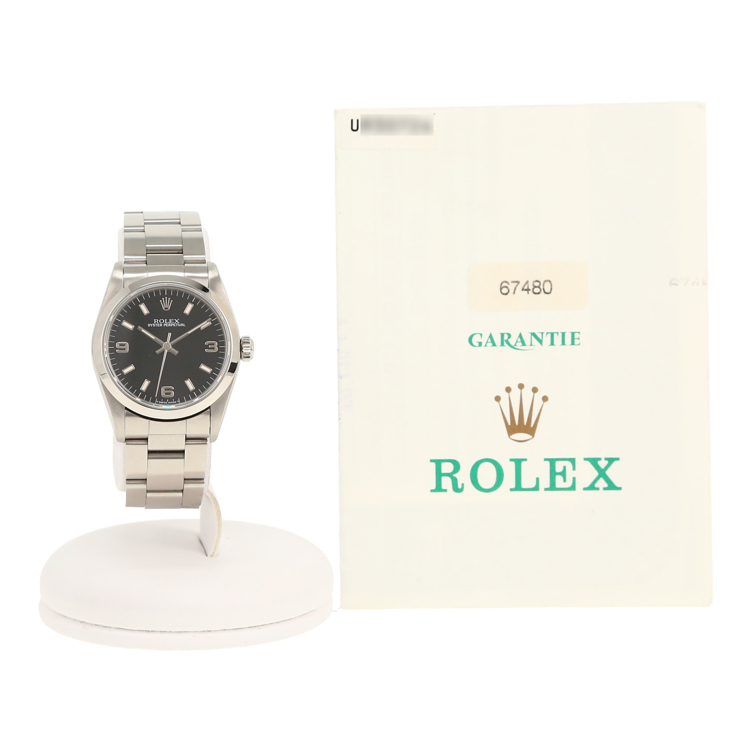 Rolex Oyster Perpetual  in stainless steel Ref: Rolex - 67480  Circa 1998