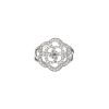 Chanel Camélia Fil ring in white gold and diamonds - 360 thumbnail