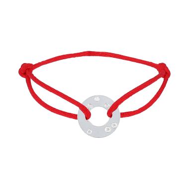 Bracelet Dinh Van Cible en or blanc et diamants
