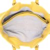 Shopping bag Bottega Veneta   in pelle intrecciata gialla - Detail D3 thumbnail