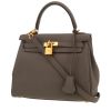 Borsa Hermès  Kelly 25 cm in pelle togo grigia stagna - 00pp thumbnail
