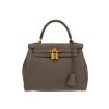 Hermès  Kelly 25 cm handbag  in grey togo leather - 360 thumbnail