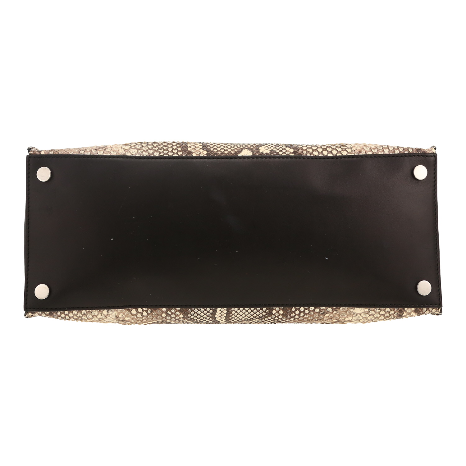 Borsa Balenciaga   in pitone e pelle nera - Detail D1