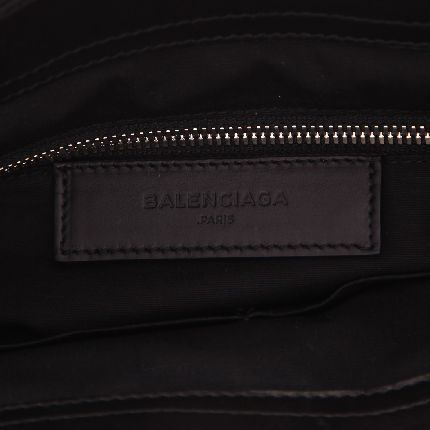 Sac à main Balenciaga   en python et cuir noir - Detail D2