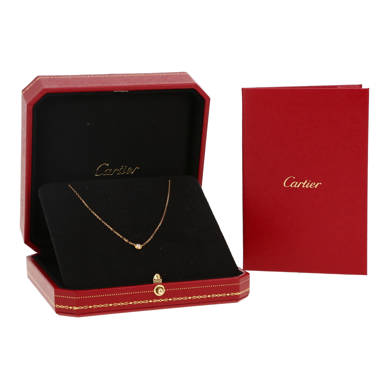 Collar Cartier Cartier d'Amour modelo pequeño de oro amarillo y diamante - Detail D2