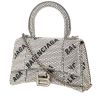 Balenciaga  Hourglass mini  shoulder bag  in silver strass - 00pp thumbnail