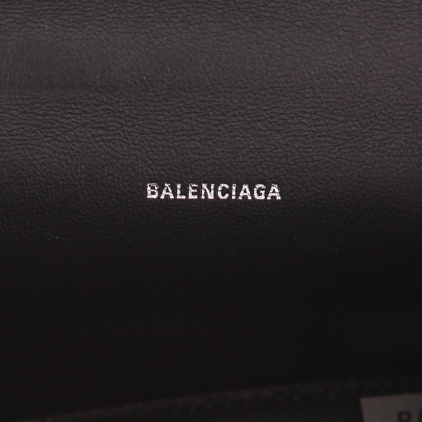 Borsa a tracolla Balenciaga  Hourglass mini  in strass argentati - Detail D2