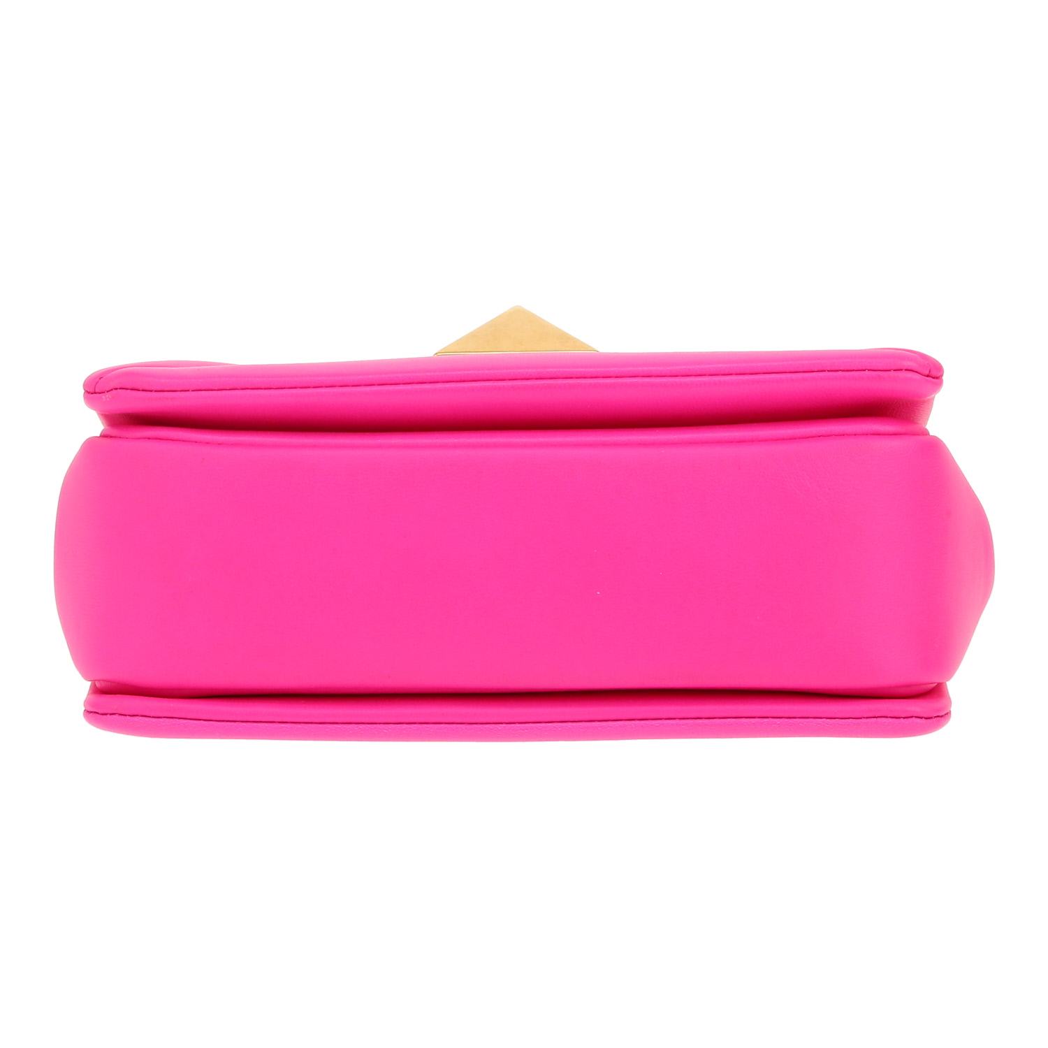 Valentino Garavani  One Stud shoulder bag  in pink leather - Detail D1