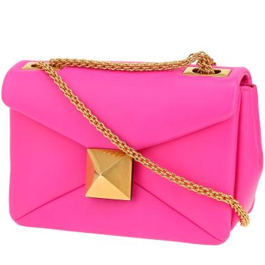Borsa a tracolla Valentino Garavani  One Stud in pelle rosa