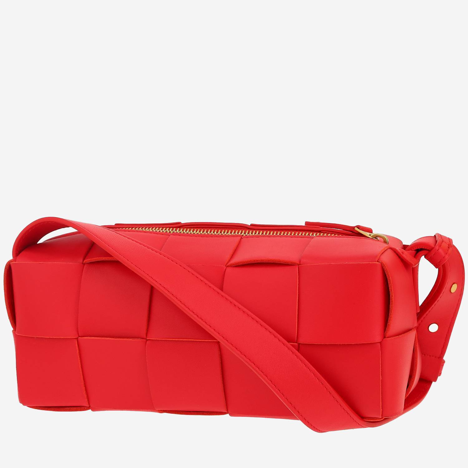 Borsa Bottega Veneta  Brick in pelle intrecciata rossa