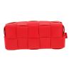 Borsa Bottega Veneta   in pelle intrecciata rossa - Detail D1 thumbnail