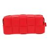 Bottega Veneta   handbag  in red intrecciato leather - Detail D1 thumbnail