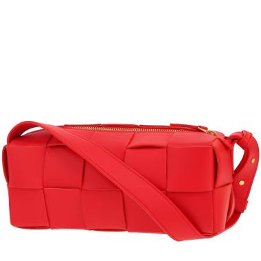 Bottega Veneta  Brick handbag  in red intrecciato leather