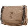 Bolso bandolera Saint Laurent  Niki modelo grande  en cuero color topo - 00pp thumbnail