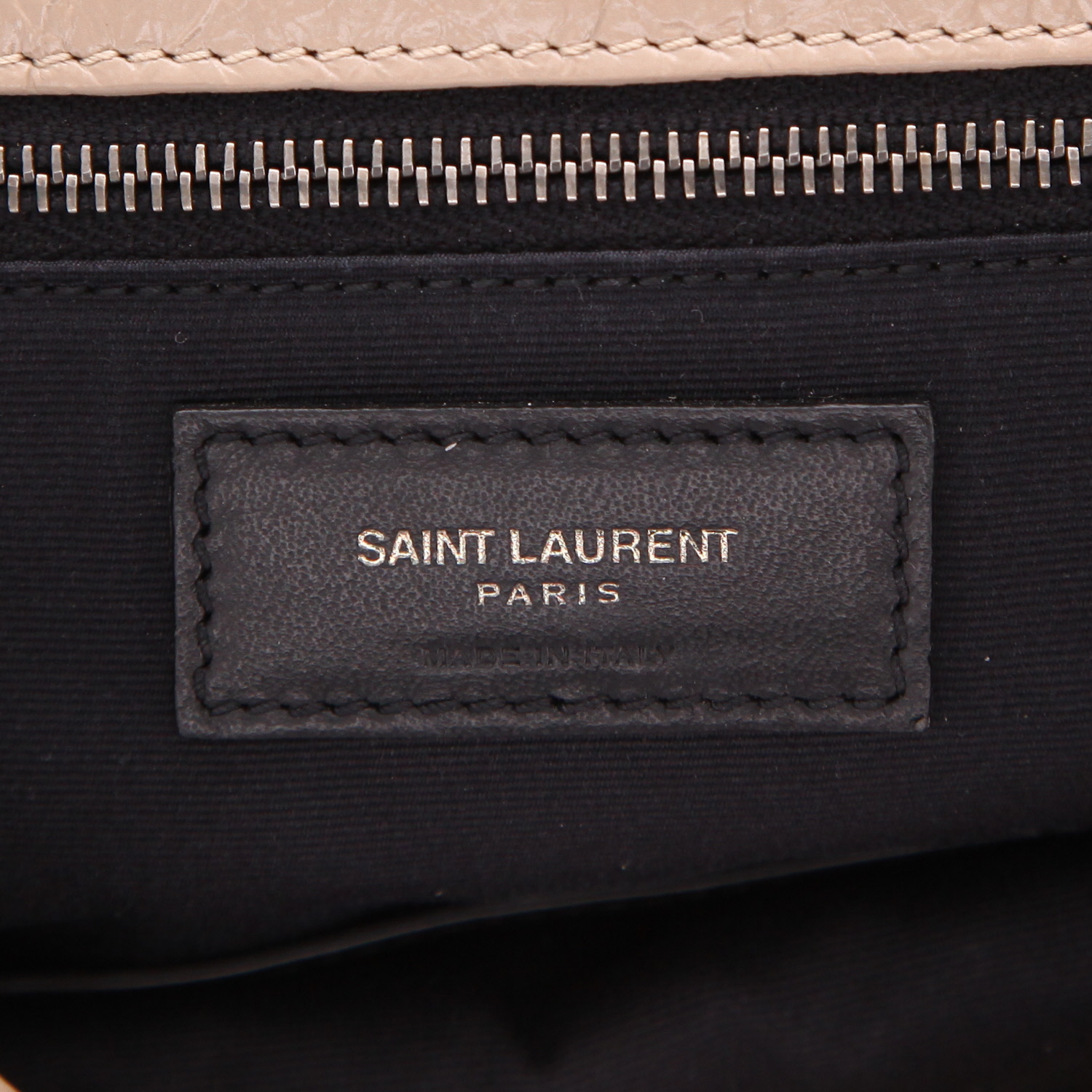 Saint Laurent  Niki large model  shoulder bag  in taupe leather - Detail D2