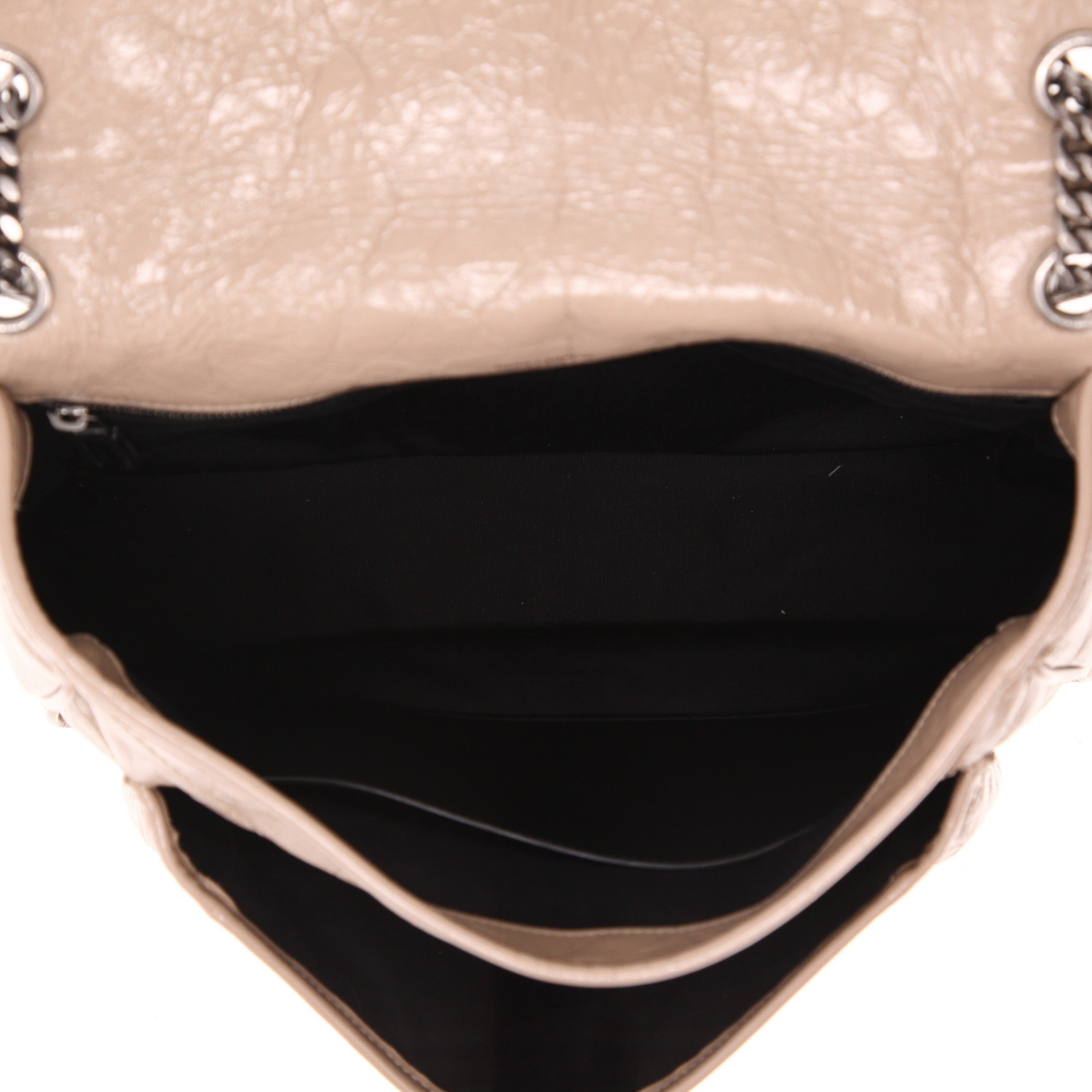 Saint Laurent  Niki large model  shoulder bag  in taupe leather - Detail D3