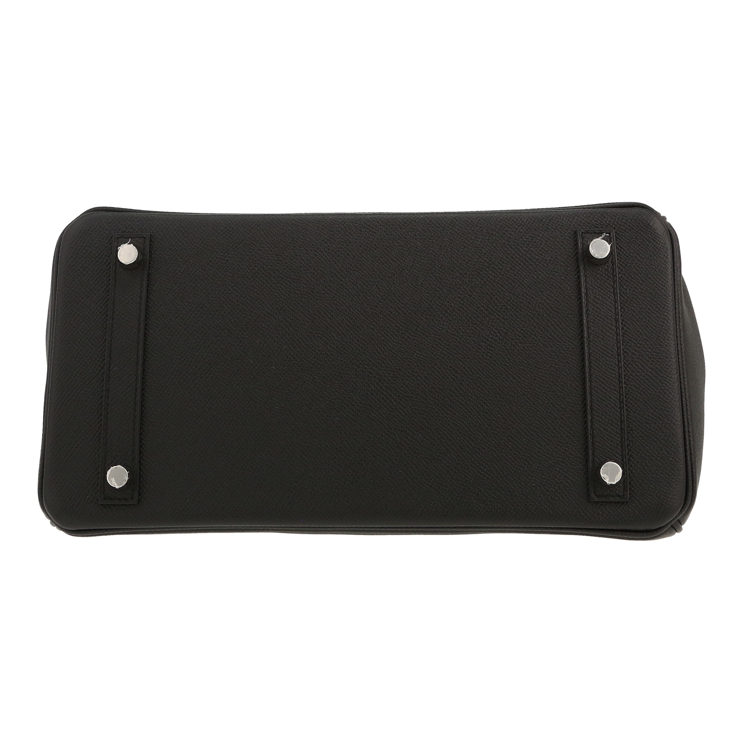 Sac à main Hermès  Birkin 30 cm en cuir epsom noir - Detail D1