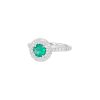 Anello Tiffany 
Co Soleste in platino, smeraldo e diamanti - 00pp thumbnail