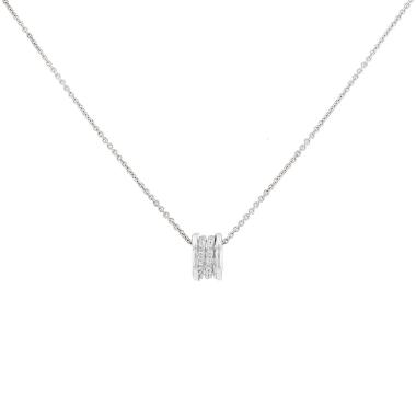 Ciondolo Bulgari B.Zero1 in oro bianco e diamanti