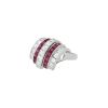 Bague Vintage  en platine, rubis et diamants - 00pp thumbnail
