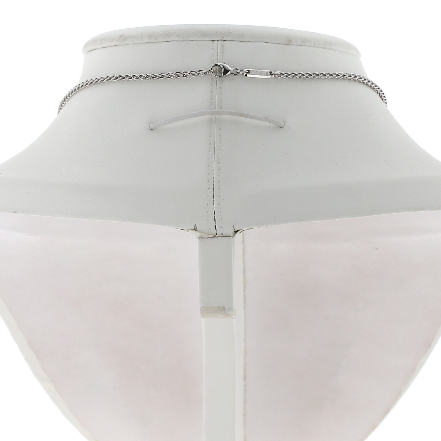 Collier Chopard Happy Diamonds en or blanc et diamants - Detail D4