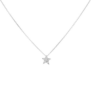 Collier Chanel Comète Géode en or blanc et diamants Collier Chanel Comète Géode en or blanc et diamants