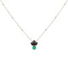 Mauboussin  necklace in yellow gold, mother of pearl and chrysoprase - 00pp thumbnail