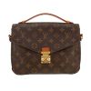 Borsa a tracolla Louis Vuitton  Metis in tela monogram marrone e pelle naturale - 360 thumbnail