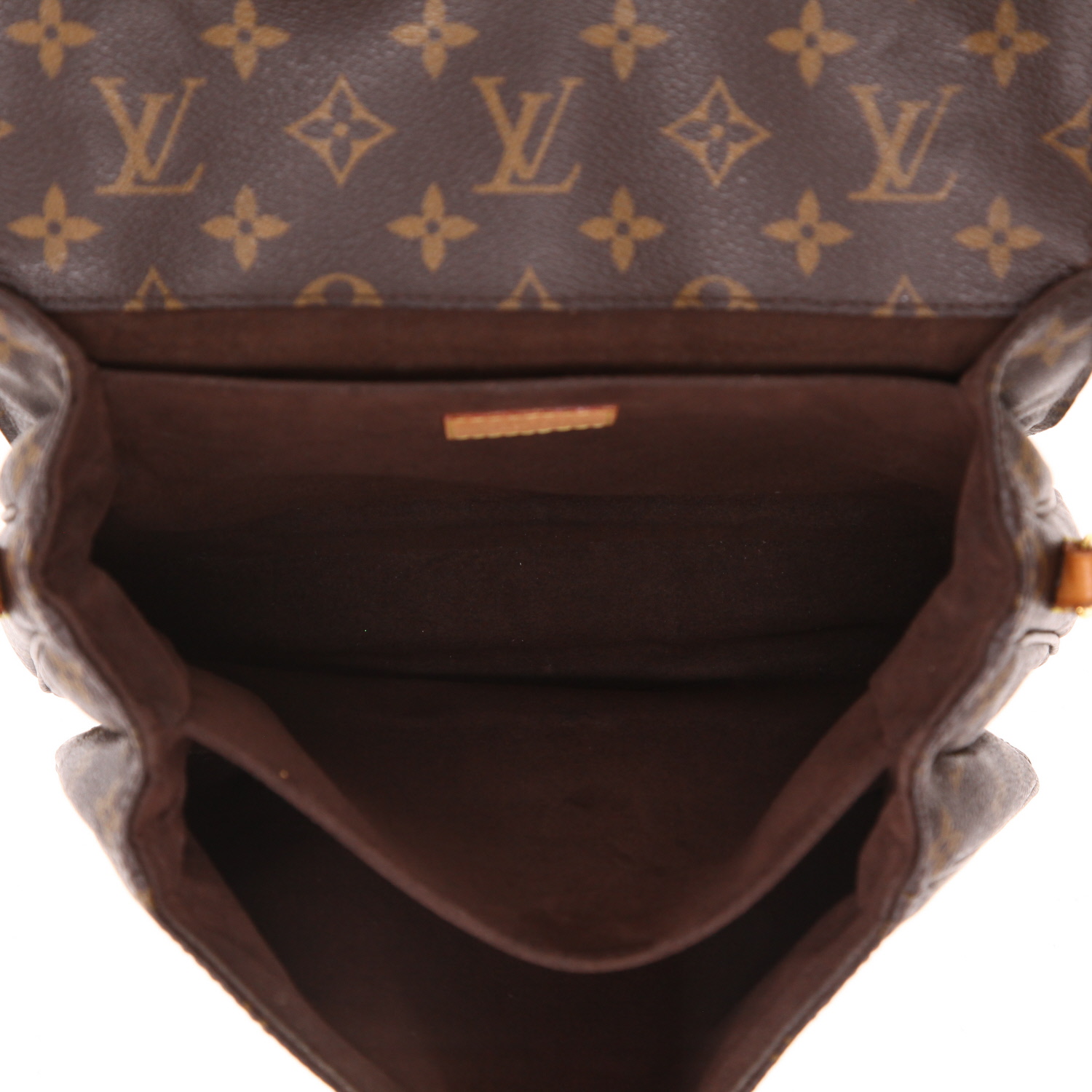 Bolso bandolera Louis Vuitton  Metis en lona Monogram marrón y cuero natural - Detail D3