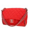 Chanel  Timeless Maxi Jumbo handbag  in red quilted leather - 00pp thumbnail