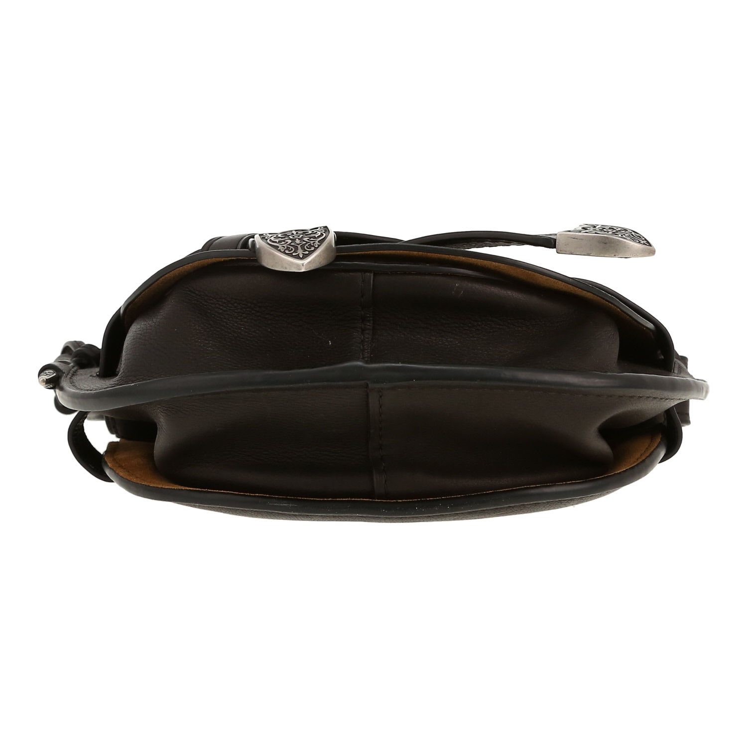 Sac bandoulière Loewe  Gate en cuir grainé noir - Detail D1