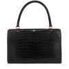Hermès  Cordeliere handbag  in black crocodile - Detail D4 thumbnail