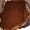 Borsa da viaggio Louis Vuitton  Keepall 55 in tela monogram marrone e pelle naturale - Detail D3 thumbnail